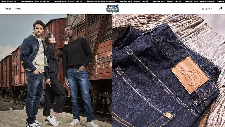 Site de Rica Lewis Jeans